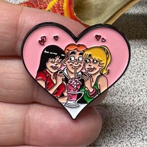 ARCHIES cartoon Heart-Shaped Enamel Pin
